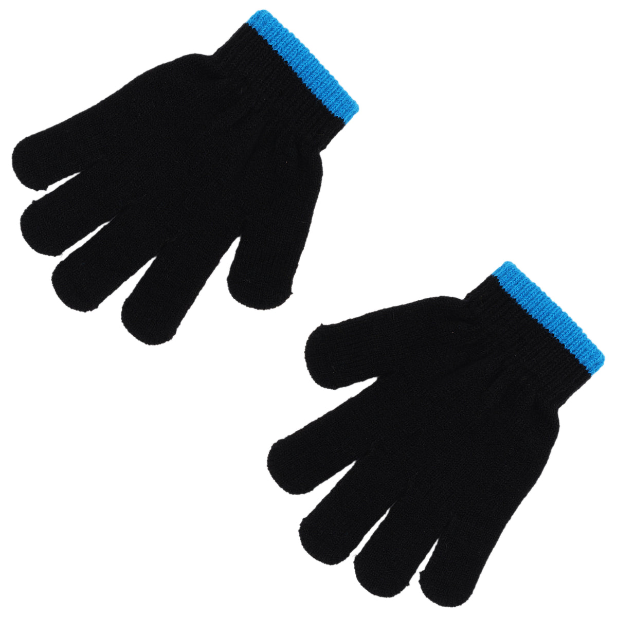 Disney Mickey Mouse Boys Winter Hat & 2-Pair Gloves Set – Blue, Ages 4–7