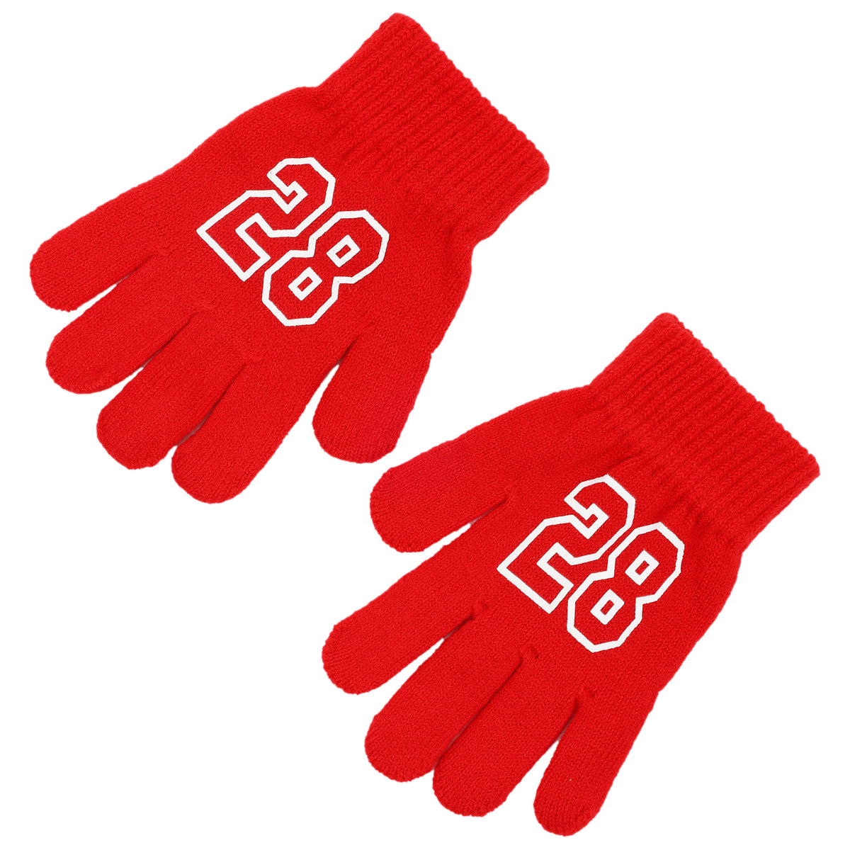 Disney Boys Mickey Mouse Winter Hat and 2 Pair Mitten, Size Age 4-7, Red