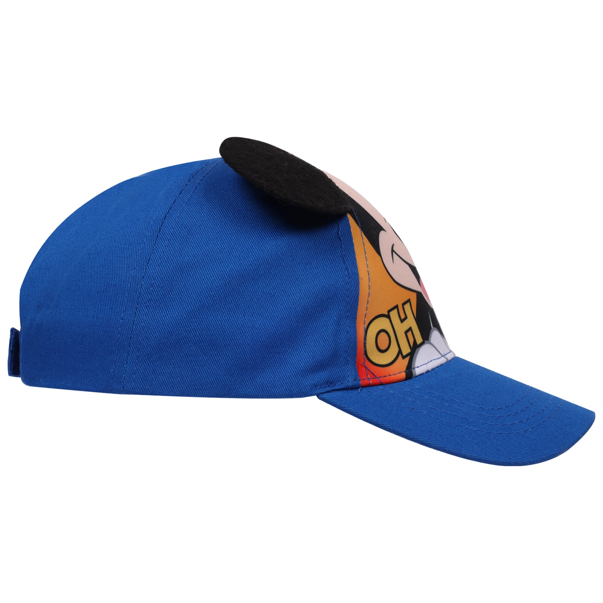 Disney Mickey Mouse “Oh Boy!” Toddler Boys Baseball Cap with 3D Ears – Ages 2–4 – Adjustable Strapback
