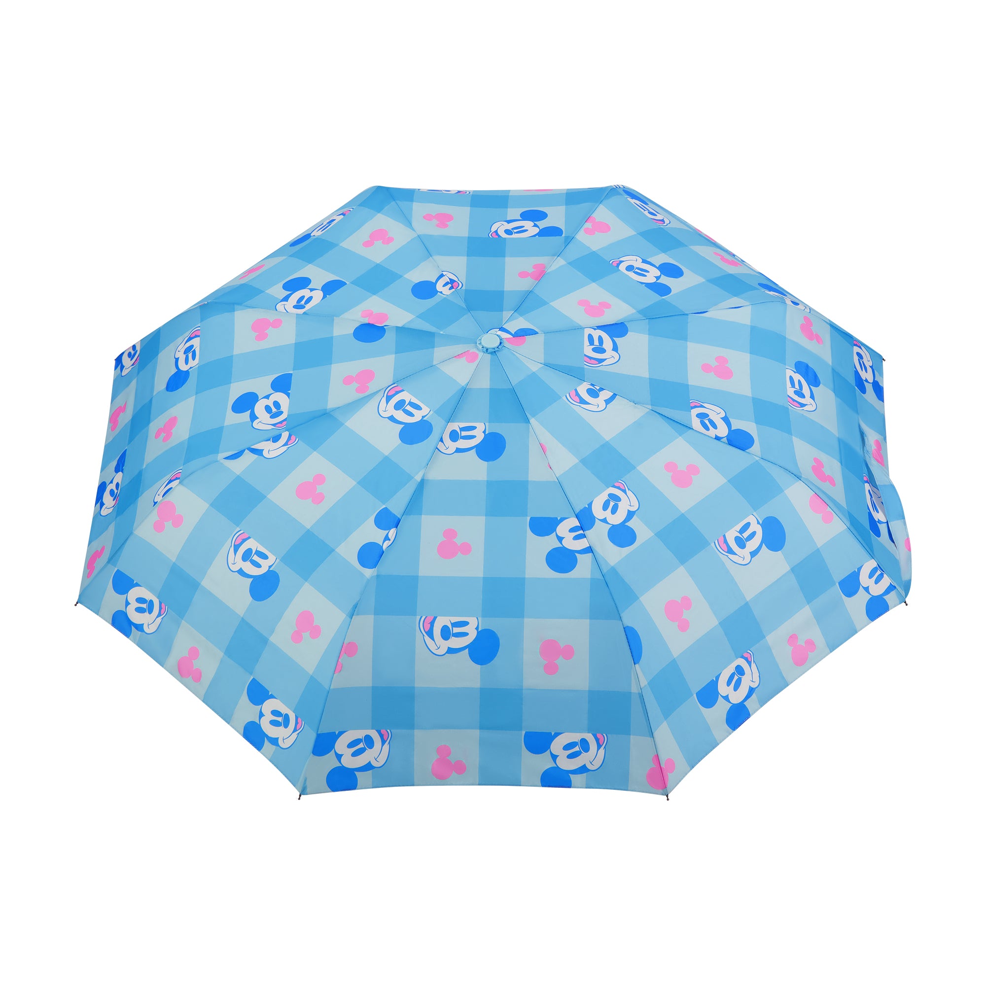 Disney Mickey Mouse Adult Rain Umbrella – 39" Automatic Folding, Compact & Travel-Friendly, Blue