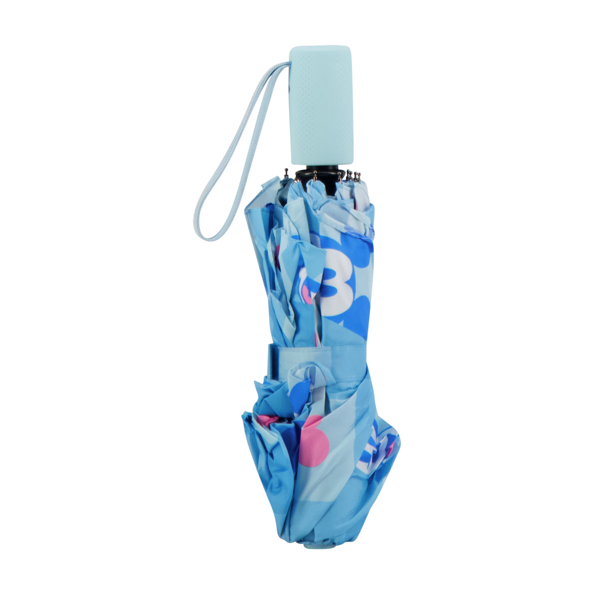 Disney Mickey Mouse Adult Rain Umbrella – 39" Automatic Folding, Compact & Travel-Friendly, Blue