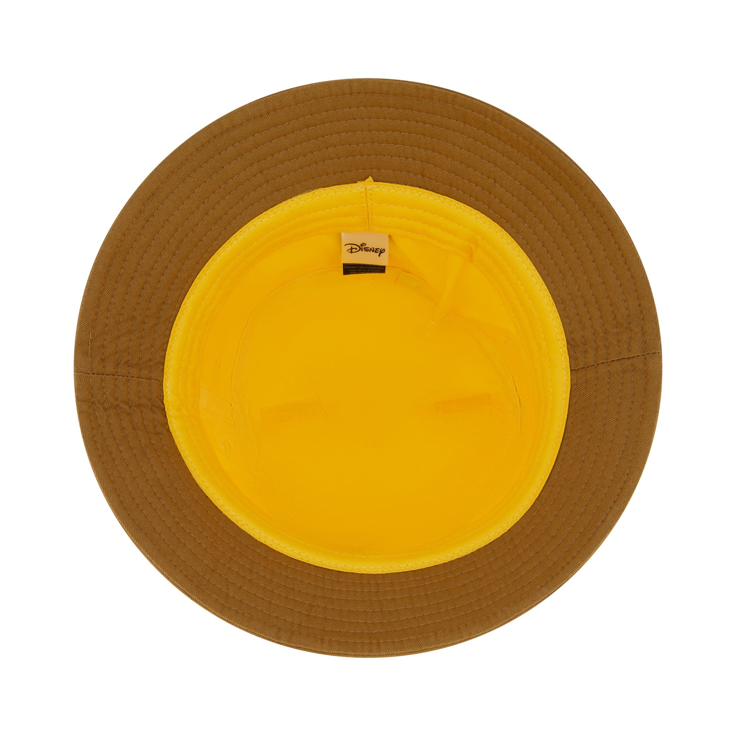 Disney Winnie The Pooh Bucket Hat, Packable Travel Hat with 3D Bear Ears, Wide Brim Summer Hat, Yellow, One Size