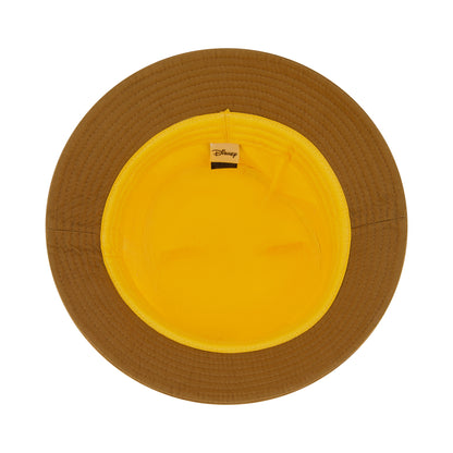 Disney Winnie The Pooh Bucket Hat, Packable Travel Hat with 3D Bear Ears, Wide Brim Summer Hat, Yellow, One Size
