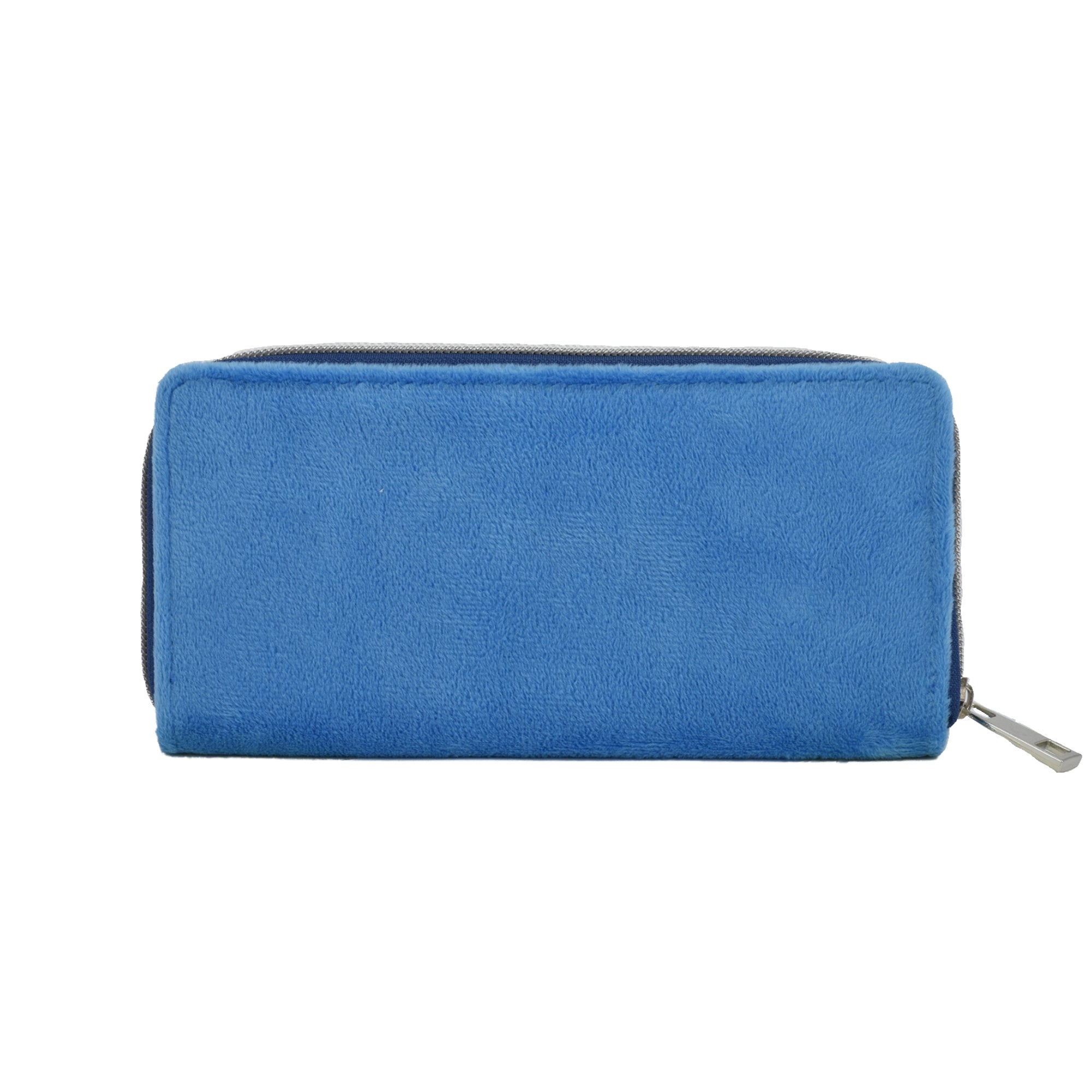 Disney Lilo and Stitch Zipper, Zip Around Wallet Clutch, Blue