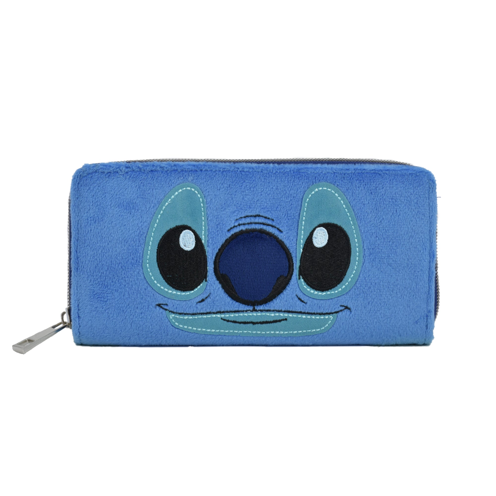 Disney Lilo and Stitch Zipper, Zip Around Wallet Clutch, Blue