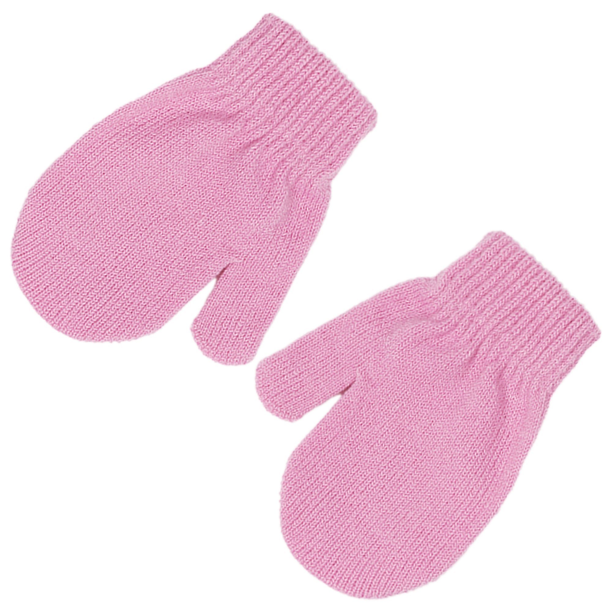 Disney Stitch Beanie Hat and Gloves Set, Toddlers Marled Peruvian Winter Knit Cap with Pom and Matching Mittens, Pink, One Size