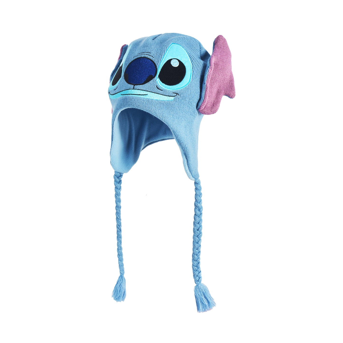 Disney's Lilo and Stitch Acrylic Winter Peruvian Beanie with Tassels, Blue