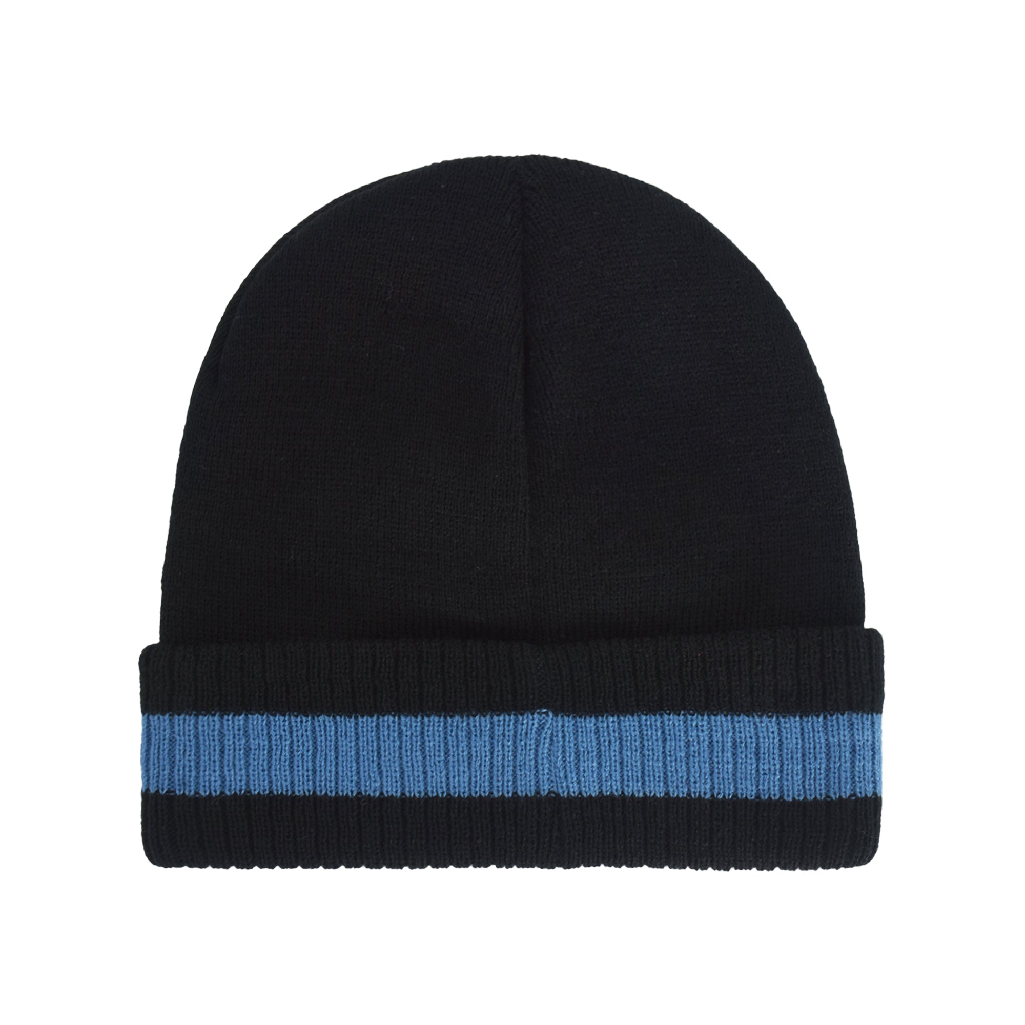 Disney Lilo & Stitch Peeking Striped Beanie, Black / Blue