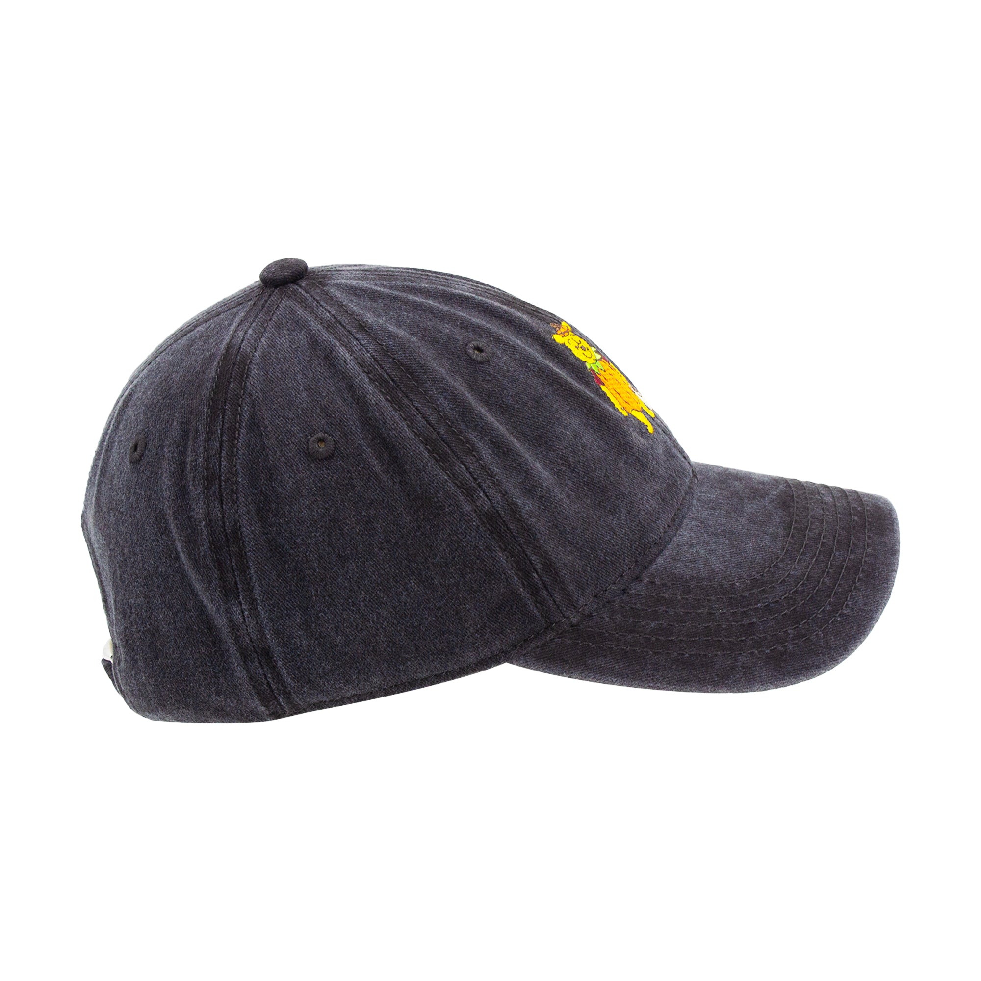 Winnie The Pooh Pumpkin Black Dad Cap,Black