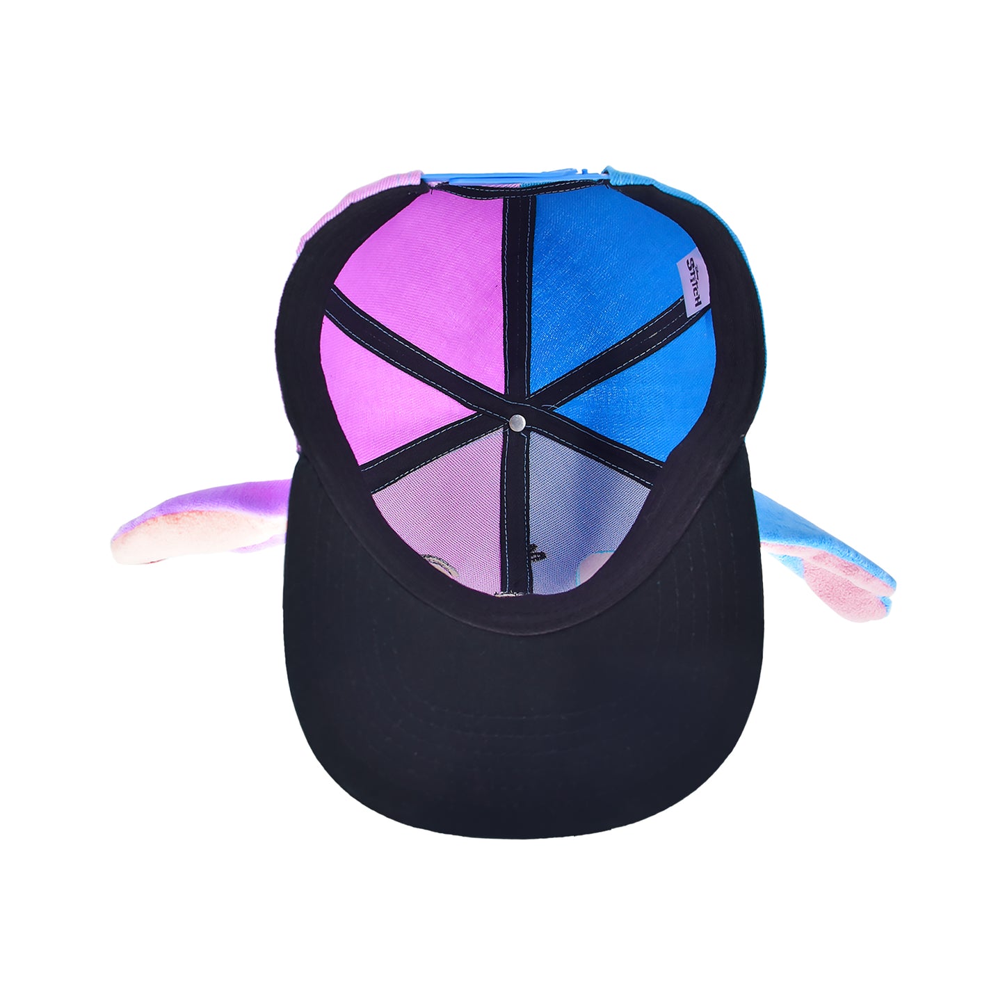 Disney Stitch Baseball Cap, Adjustable Flat Brim Snapback Hat with Flat Brim, One Size