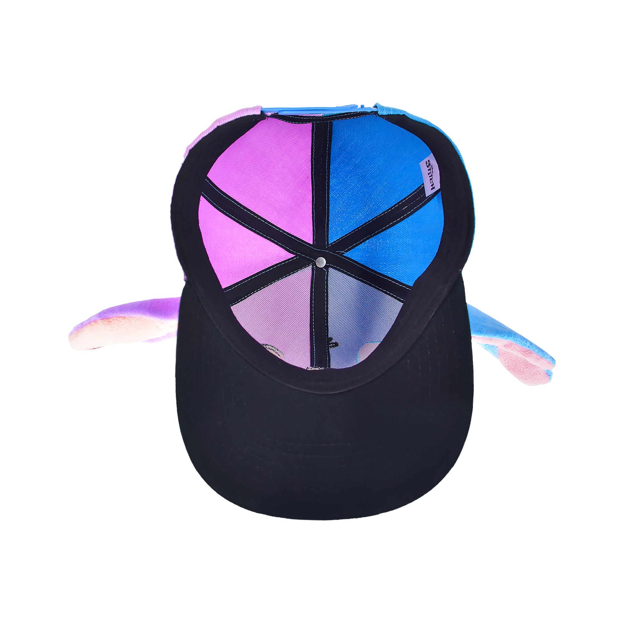 Disney Stitch Baseball Cap, Adjustable Flat Brim Snapback Hat with Flat Brim, One Size