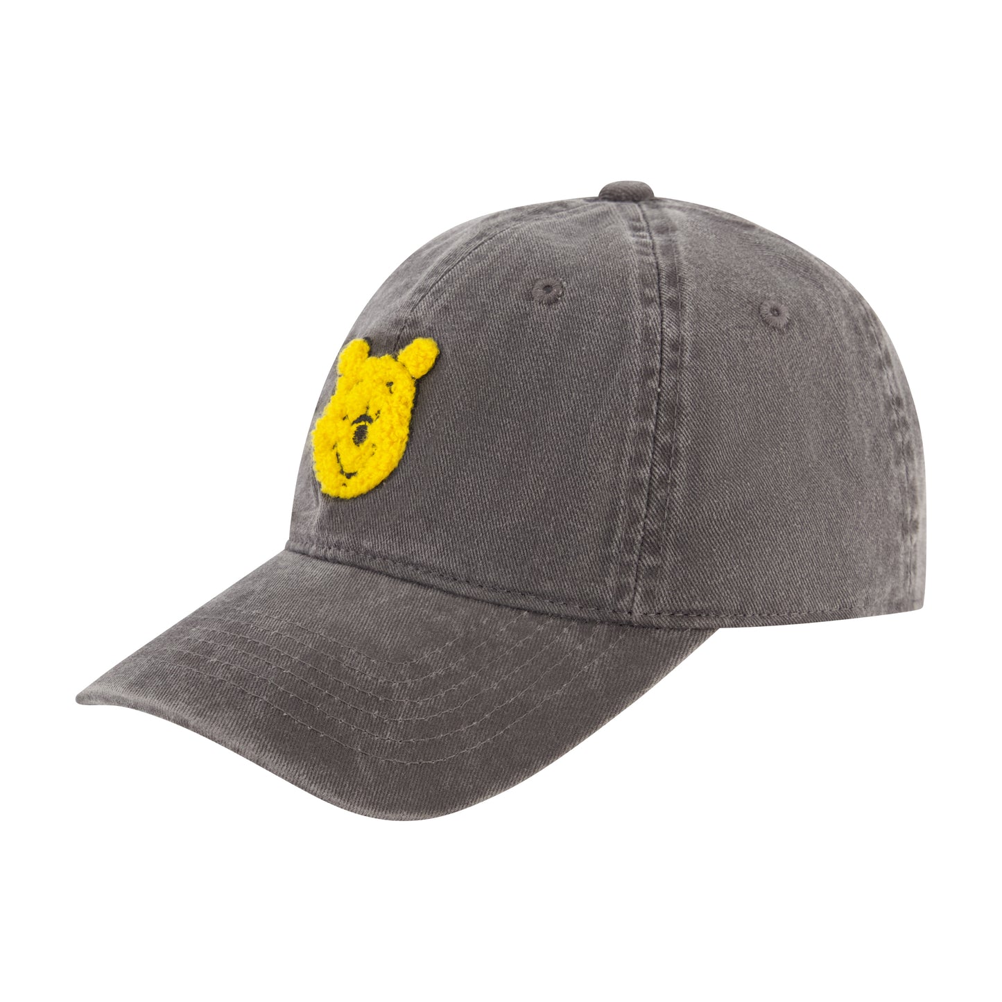 Disney Pooh Head Chenille Patch Dad Cap,Black