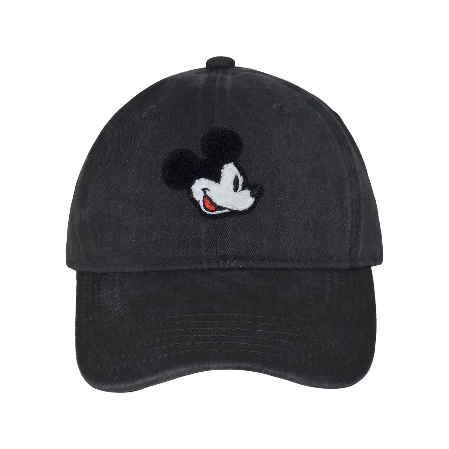 Disney Mickey Mouse Embroidered Face Baseball Cap – Adjustable Strapback Hat