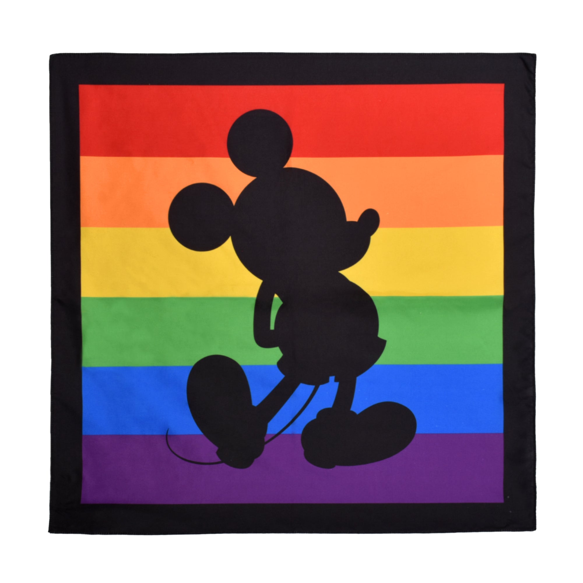 Concept One Women's Disney's Mickey Mouse Rainbow Pride Bandana Head Wrap Scarf