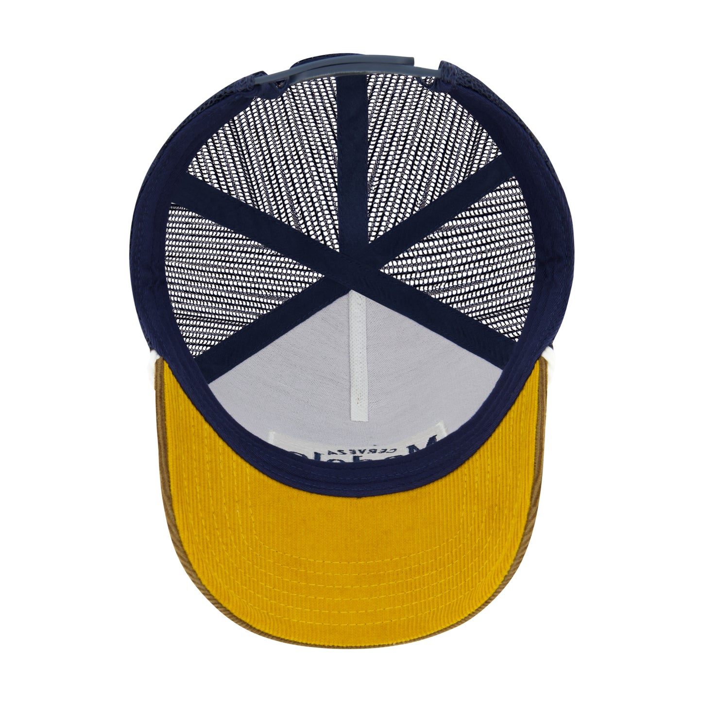 Cerveza Modelo Corduroy Trucker Hat with Rope Detail – Adjustable Mesh Snapback