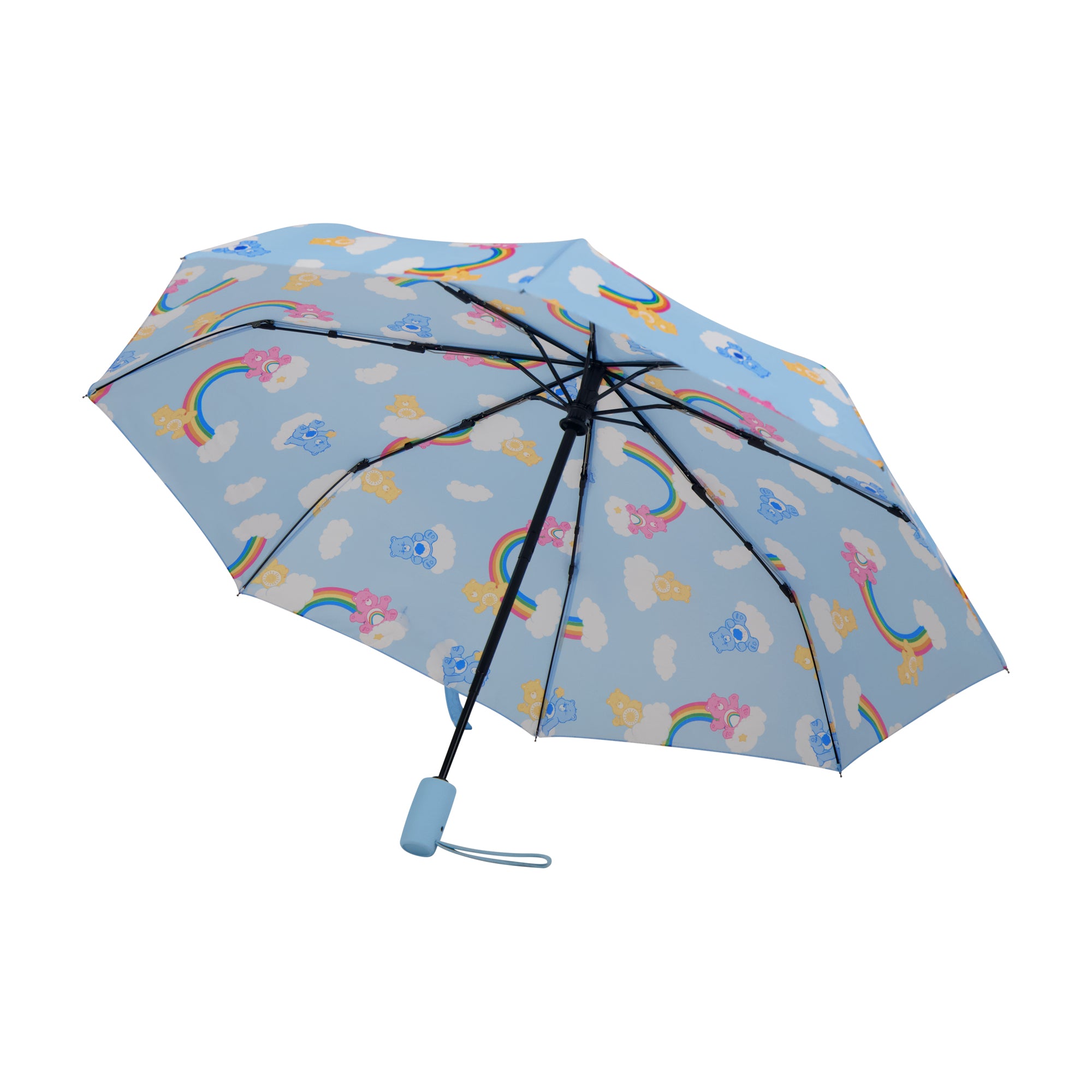 Care Bears Adult Rain Umbrella – 39" Automatic Folding, Compact & Travel-Friendly