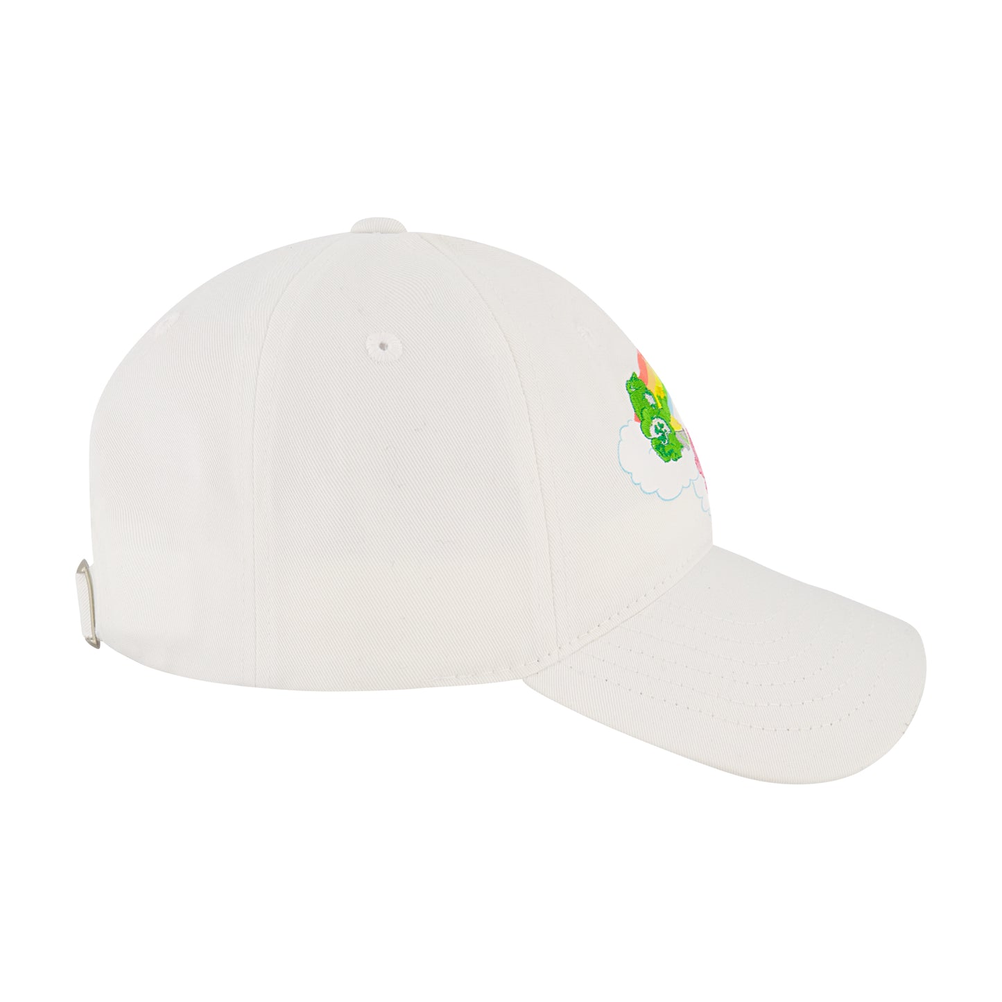 Care Bears Classic Group Rainbow Stripes Baseball Cap, White