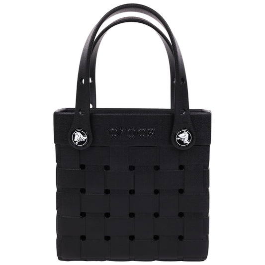 Crocs Small Woven Style Crocssbody Tote with Top Handles and removeable Crocssbody strap