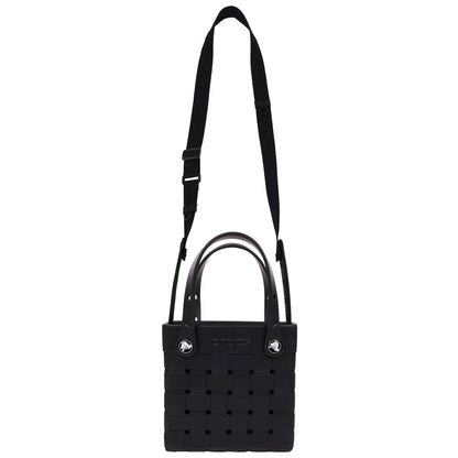 Crocs Small Woven Style Crocssbody Tote with Top Handles and removeable Crocssbody strap