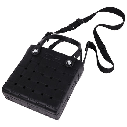 Crocs Small Woven Style Crocssbody Tote with Top Handles and removeable Crocssbody strap