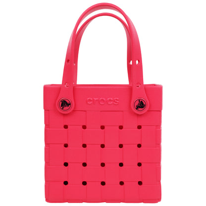 Crocs Small Woven Style Crocssbody Tote with Top Handles and removeable Crocssbody strap