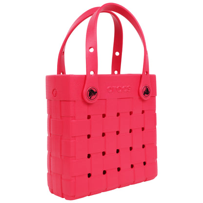 Crocs Small Woven Style Crocssbody Tote with Top Handles and removeable Crocssbody strap