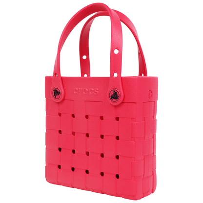 Crocs Small Woven Style Crocssbody Tote with Top Handles and removeable Crocssbody strap