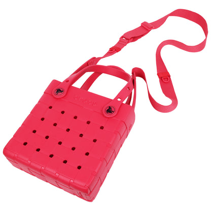 Crocs Small Woven Style Crocssbody Tote with Top Handles and removeable Crocssbody strap