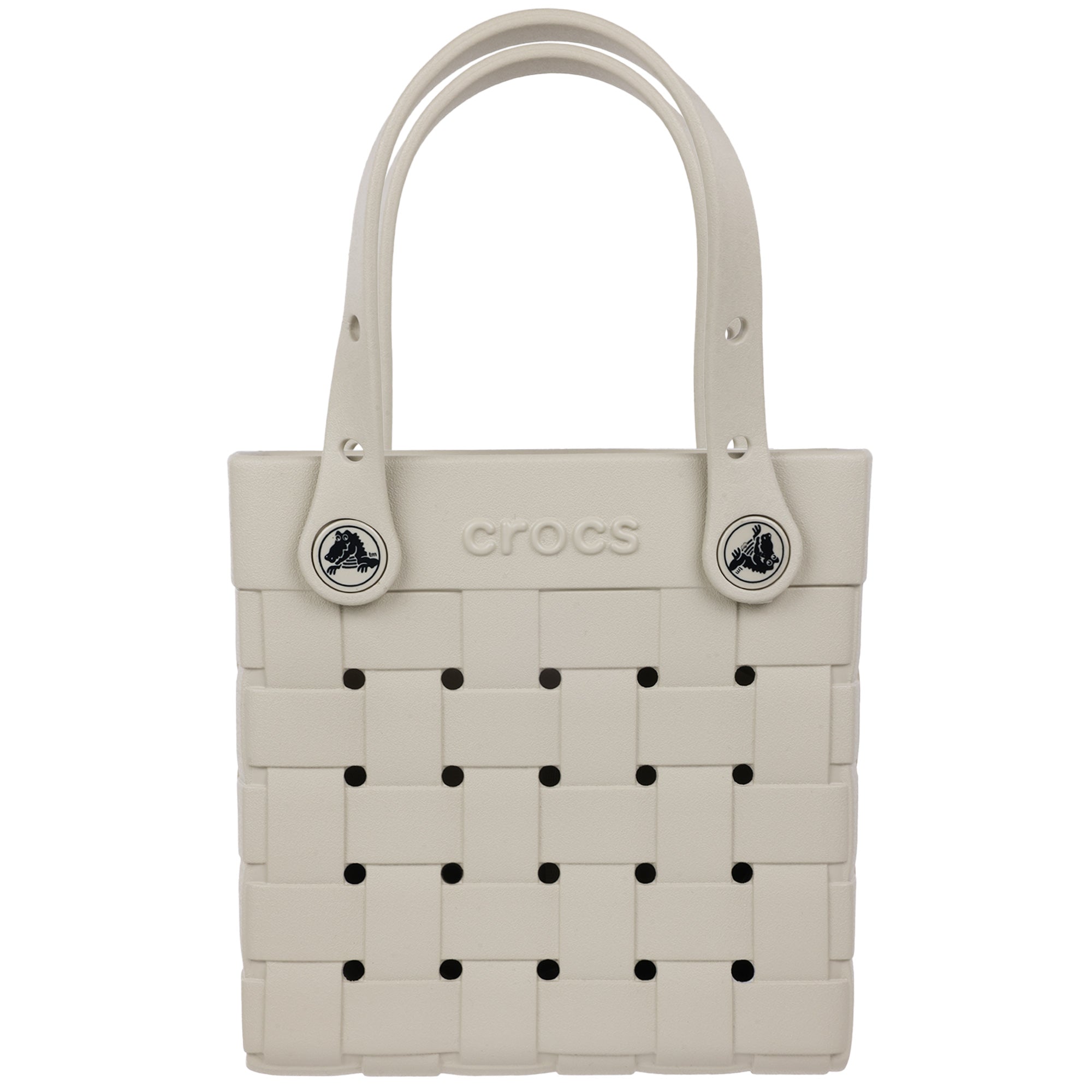 Crocs Small Woven Style Crocssbody Tote with Top Handles and removeable Crocssbody strap