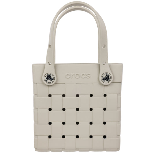 Crocs Small Woven Style Crocssbody Tote with Top Handles and removeable Crocssbody strap