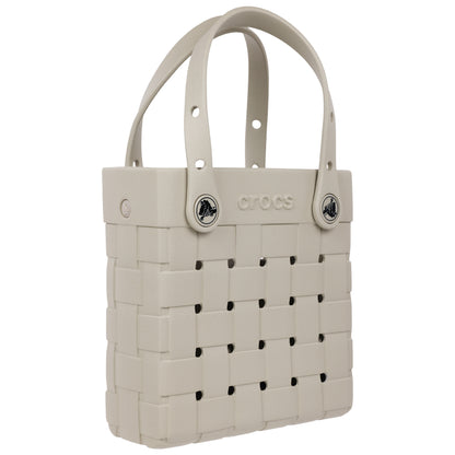 Crocs Small Woven Style Crocssbody Tote with Top Handles and removeable Crocssbody strap