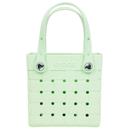 Crocs Small Woven Style Crocssbody Tote with Top Handles and removeable Crocssbody strap