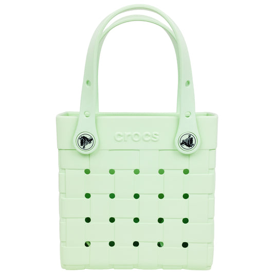 Crocs Small Woven Style Crocssbody Tote with Top Handles and removeable Crocssbody strap