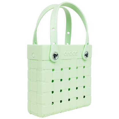 Crocs Small Woven Style Crocssbody Tote with Top Handles and removeable Crocssbody strap