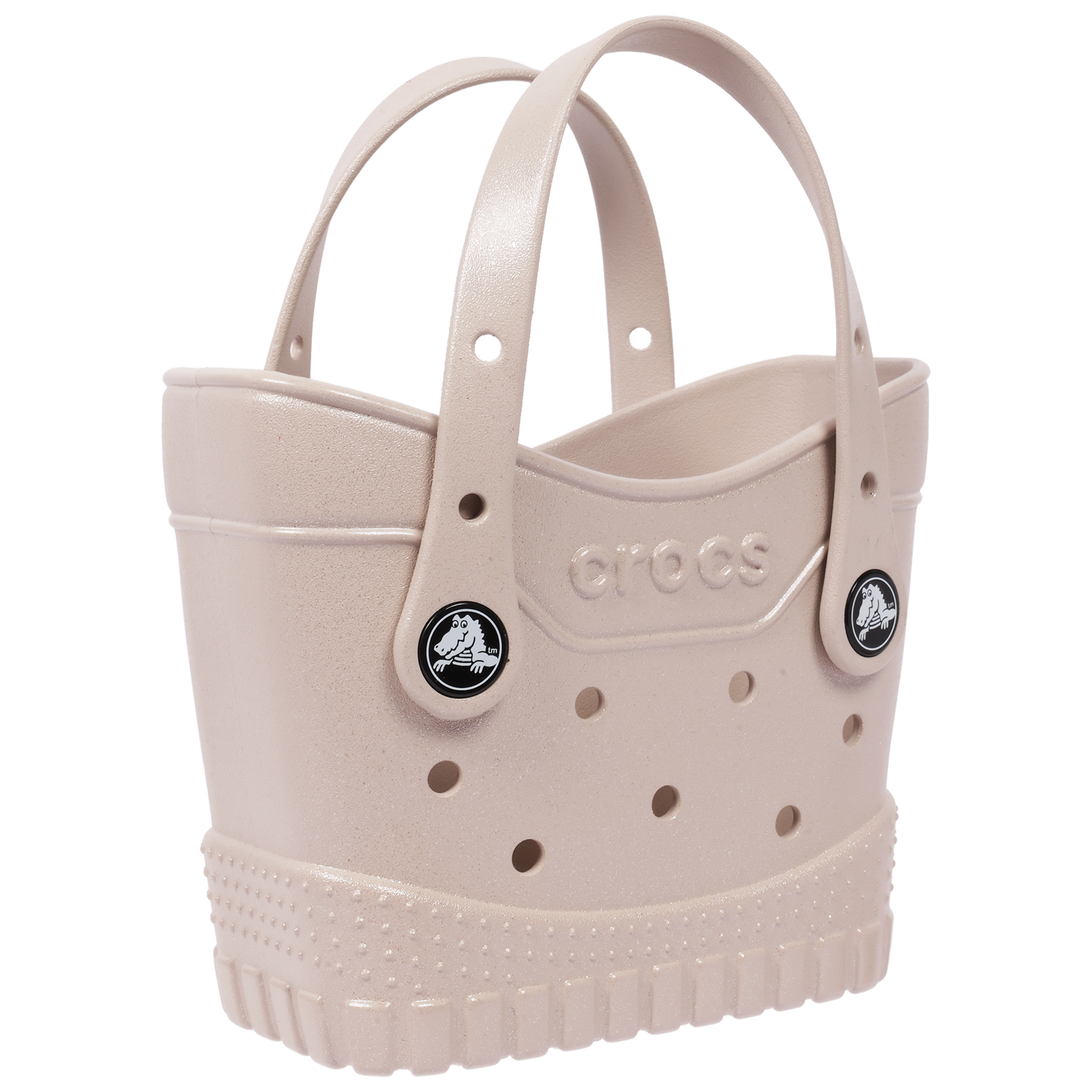 Crocs Micro Tote – Glitter Print EVA Mini Tote Bag, Jibbitz-Compatible