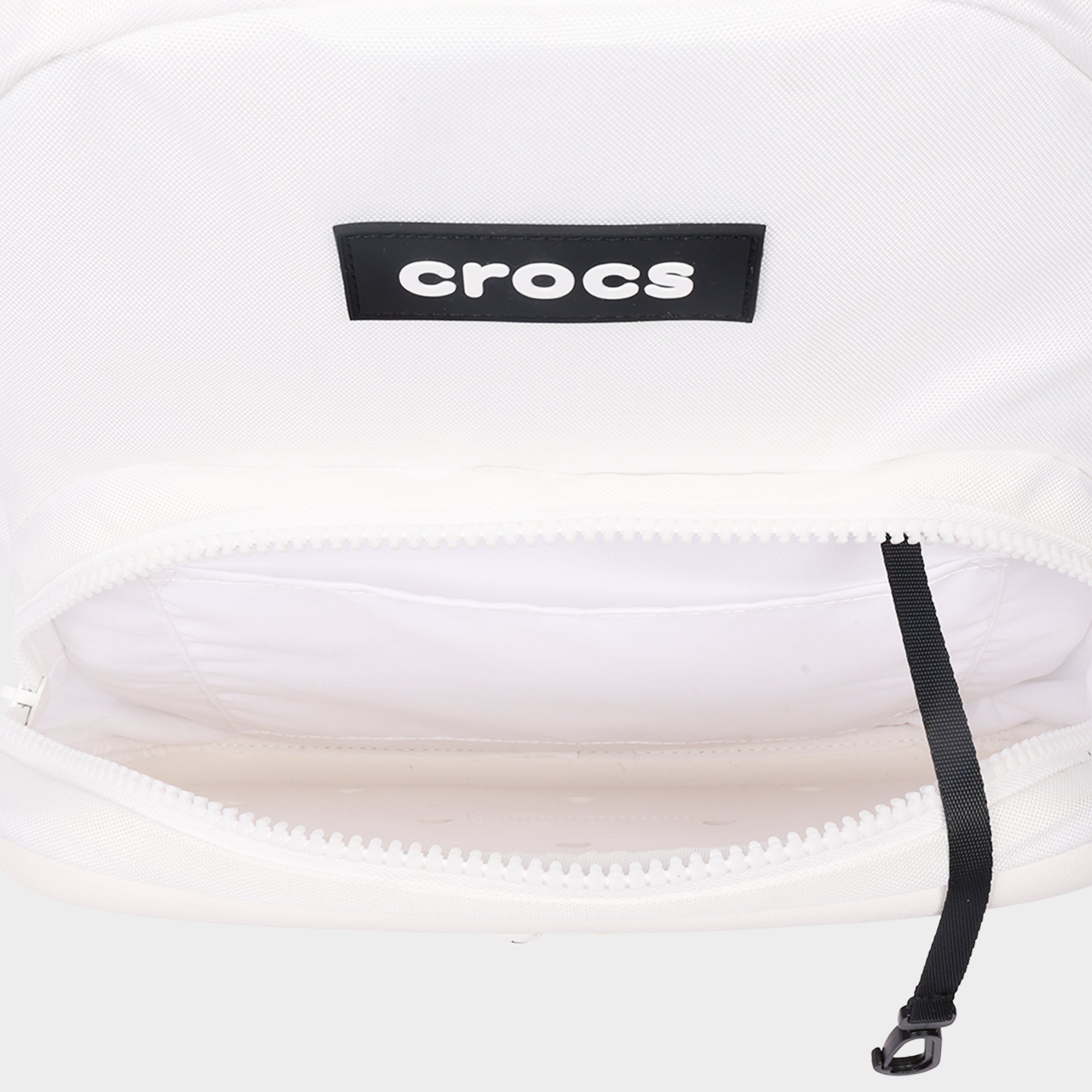 Crocs Back to School Backpack with EVA Front Pocket – Customizable Jibbitz™ Backpack (White)