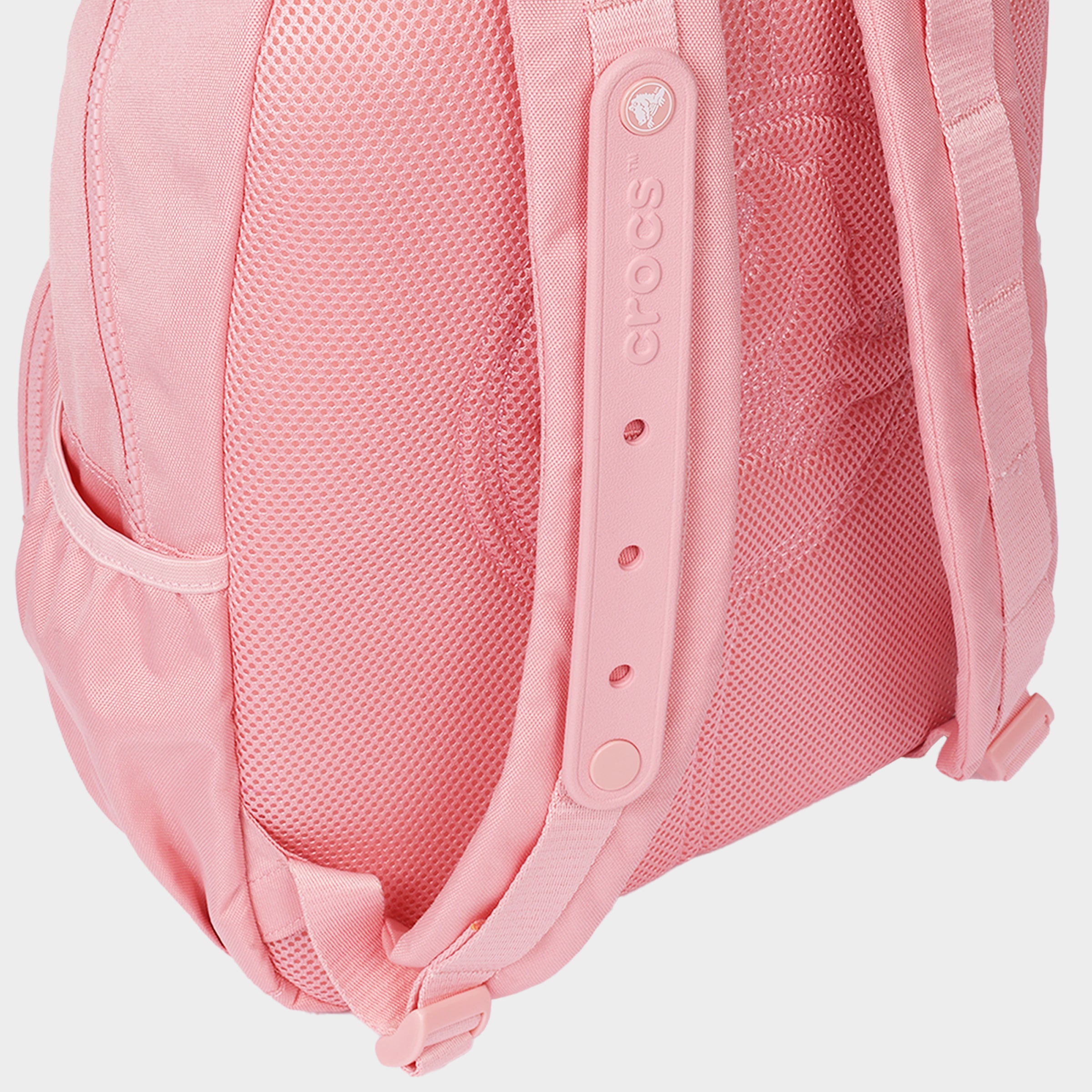 Crocs Back to School Backpack with EVA Front Pocket – Customizable Jibbitz™ Backpack (Powder Pink)