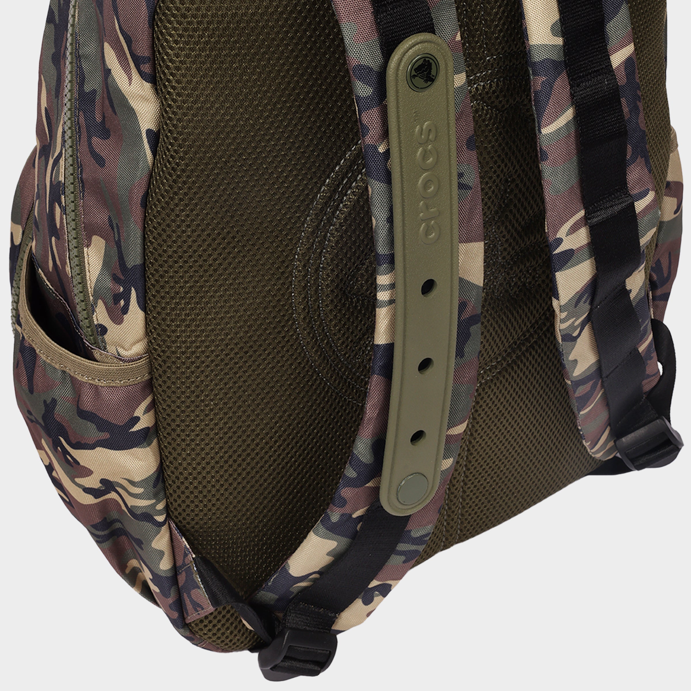 Crocs Camo Back to School Backpack with EVA Front Pocket – Customizable Jibbitz™ Backpack (Camouflage)