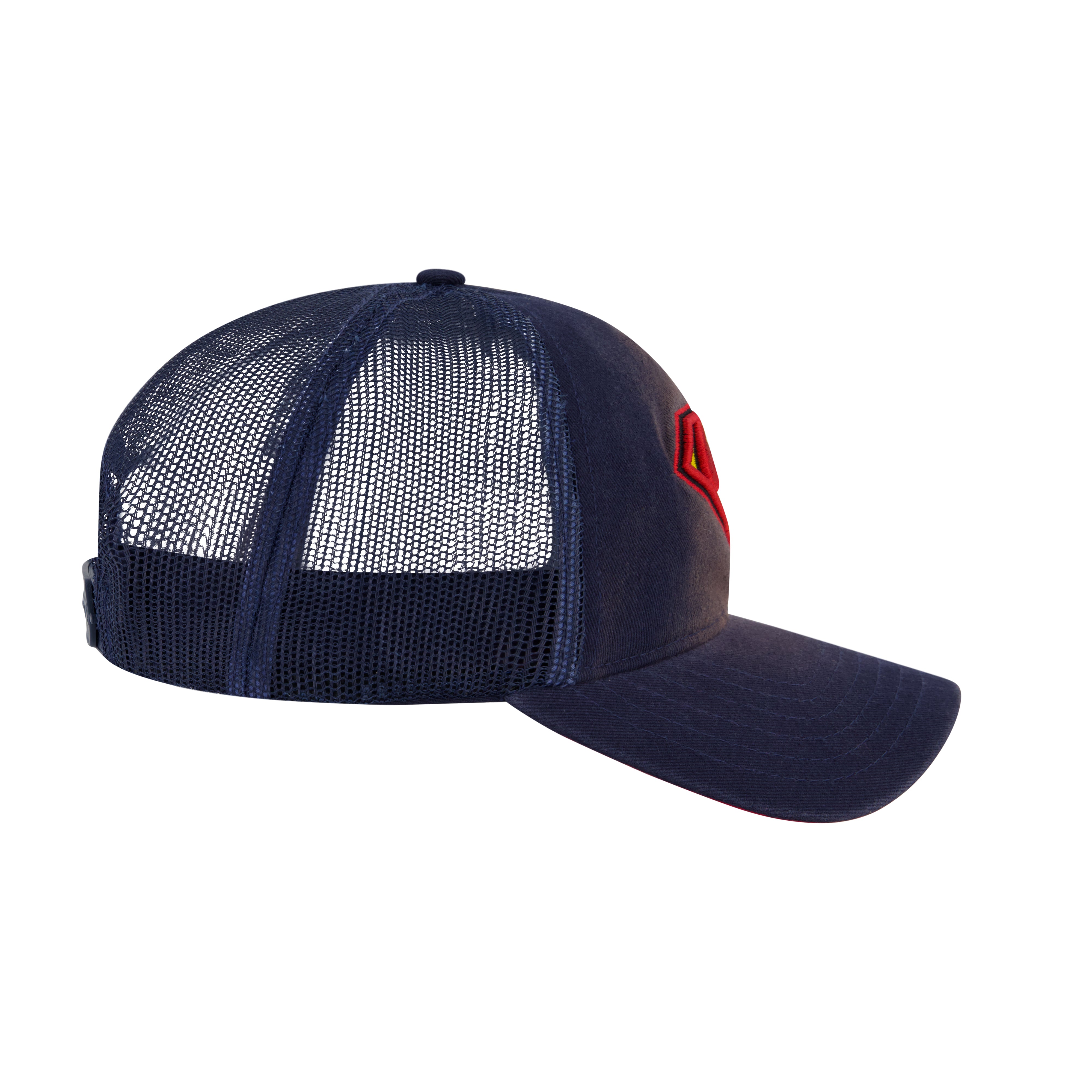 DC Comics Superman Trucker Hat – Embroidered Shield Logo Snapback Cap