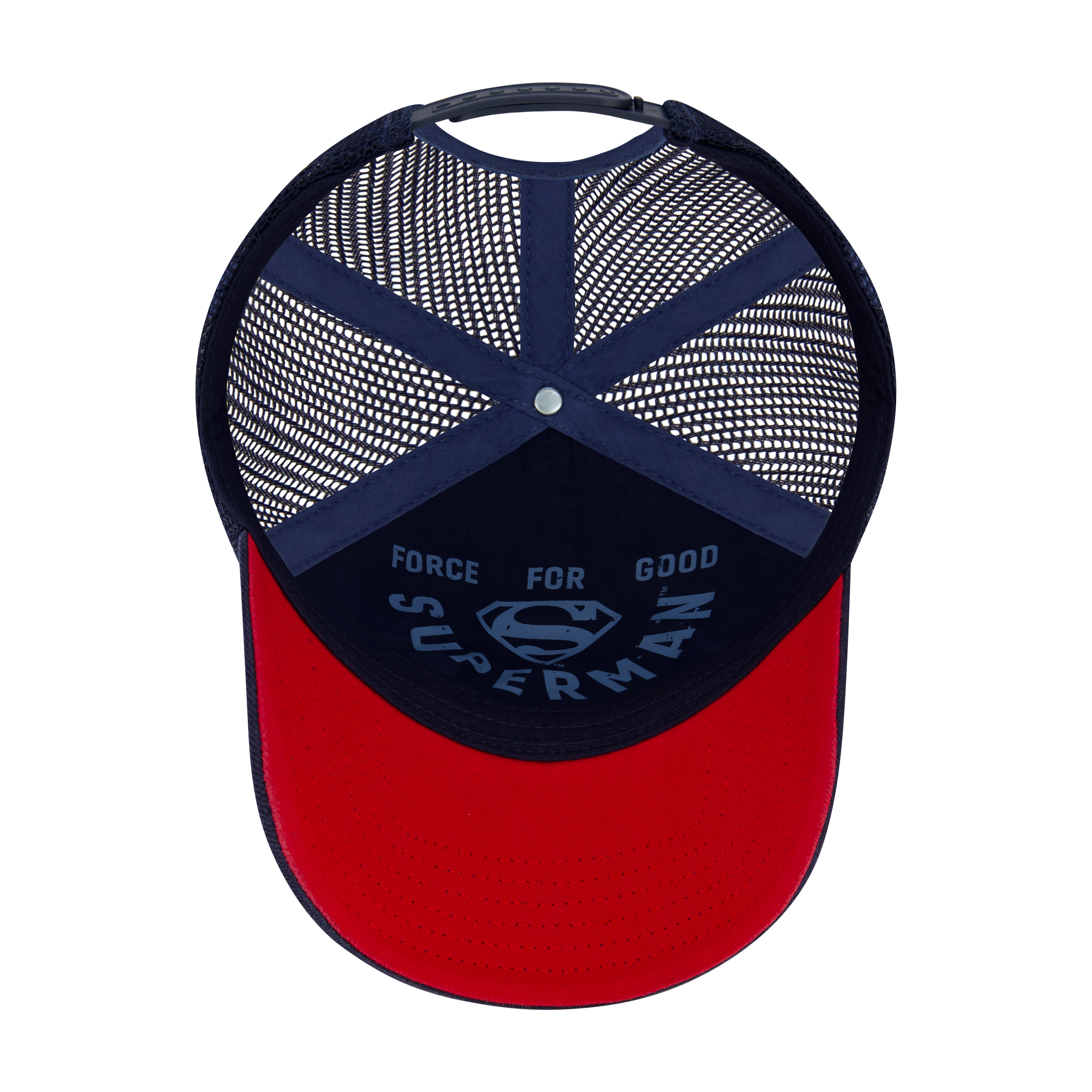DC Comics Superman Trucker Hat – Embroidered Shield Logo Snapback Cap