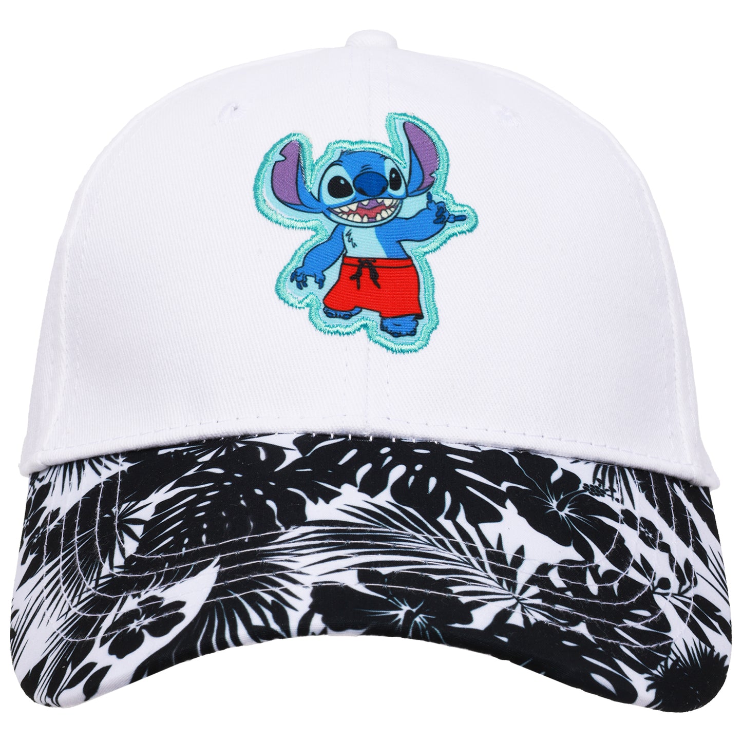 Disney Lilo & Stitch Adult Baseball Cap with Tropical Print Brim