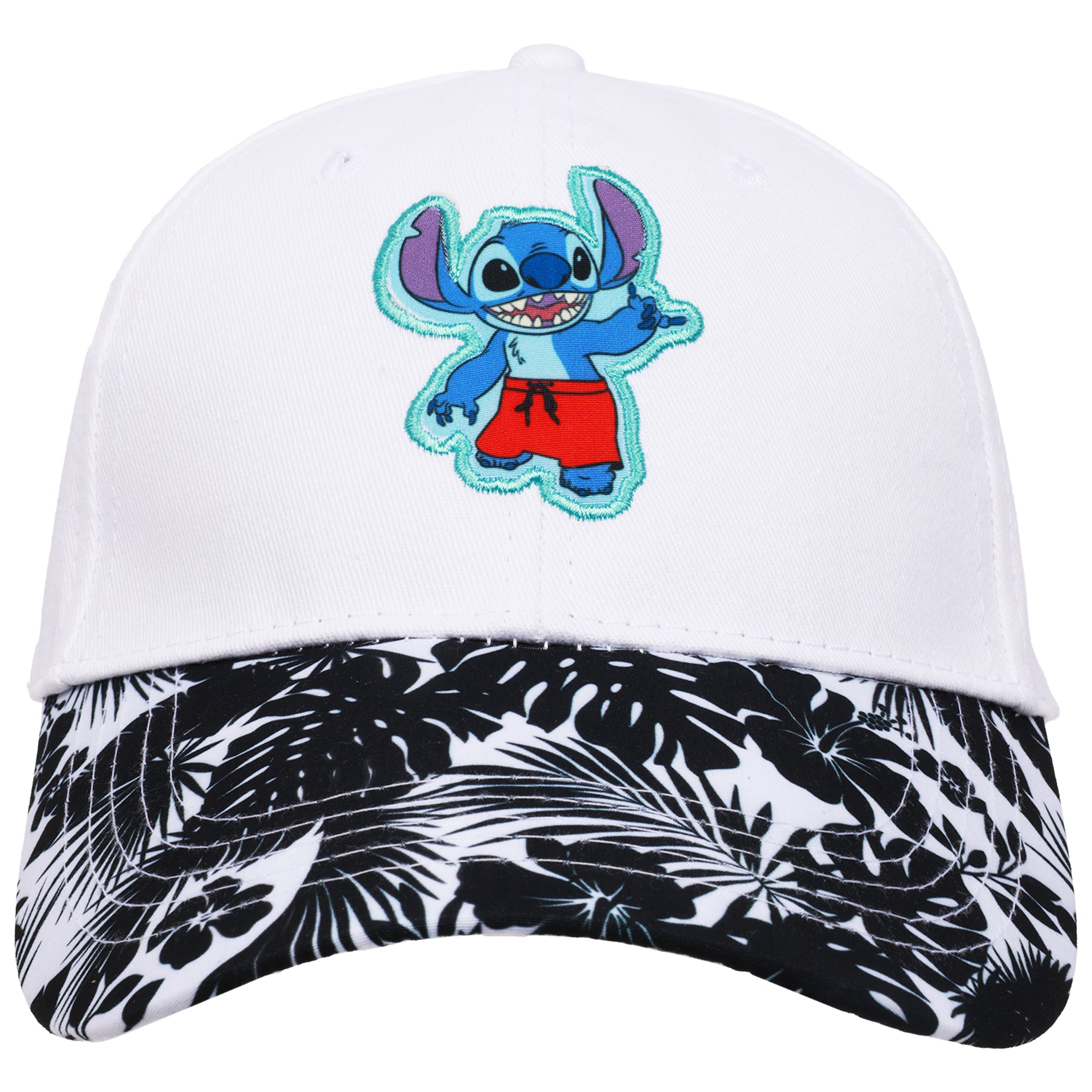 Disney Lilo & Stitch Adult Baseball Cap with Tropical Print Brim