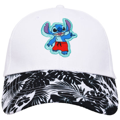 Disney Lilo & Stitch Adult Baseball Cap with Tropical Print Brim