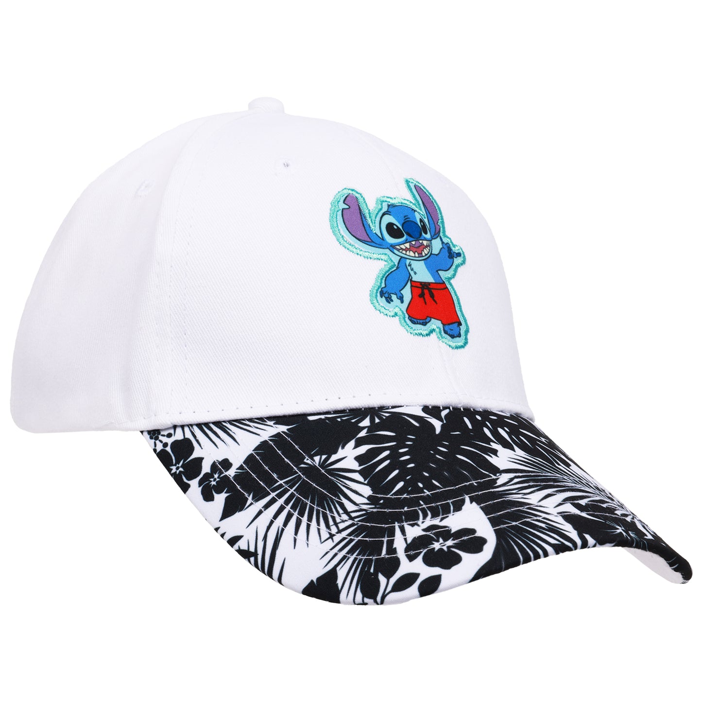 Disney Lilo & Stitch Adult Baseball Cap with Tropical Print Brim