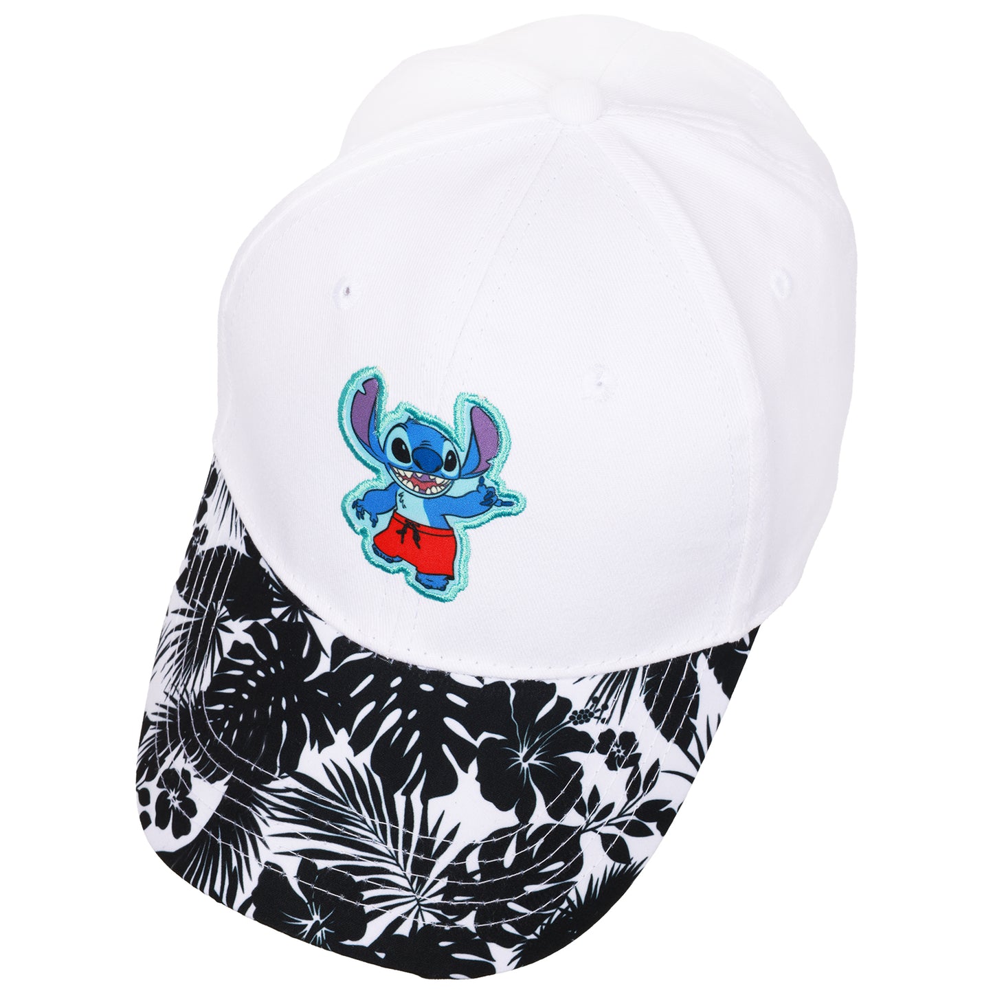 Disney Lilo & Stitch Adult Baseball Cap with Tropical Print Brim