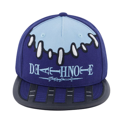 Death Note Baseball Cap, Ryuk Skater Adjustable Snapback Baseball Hat with Flat Brim, Blue, One Size