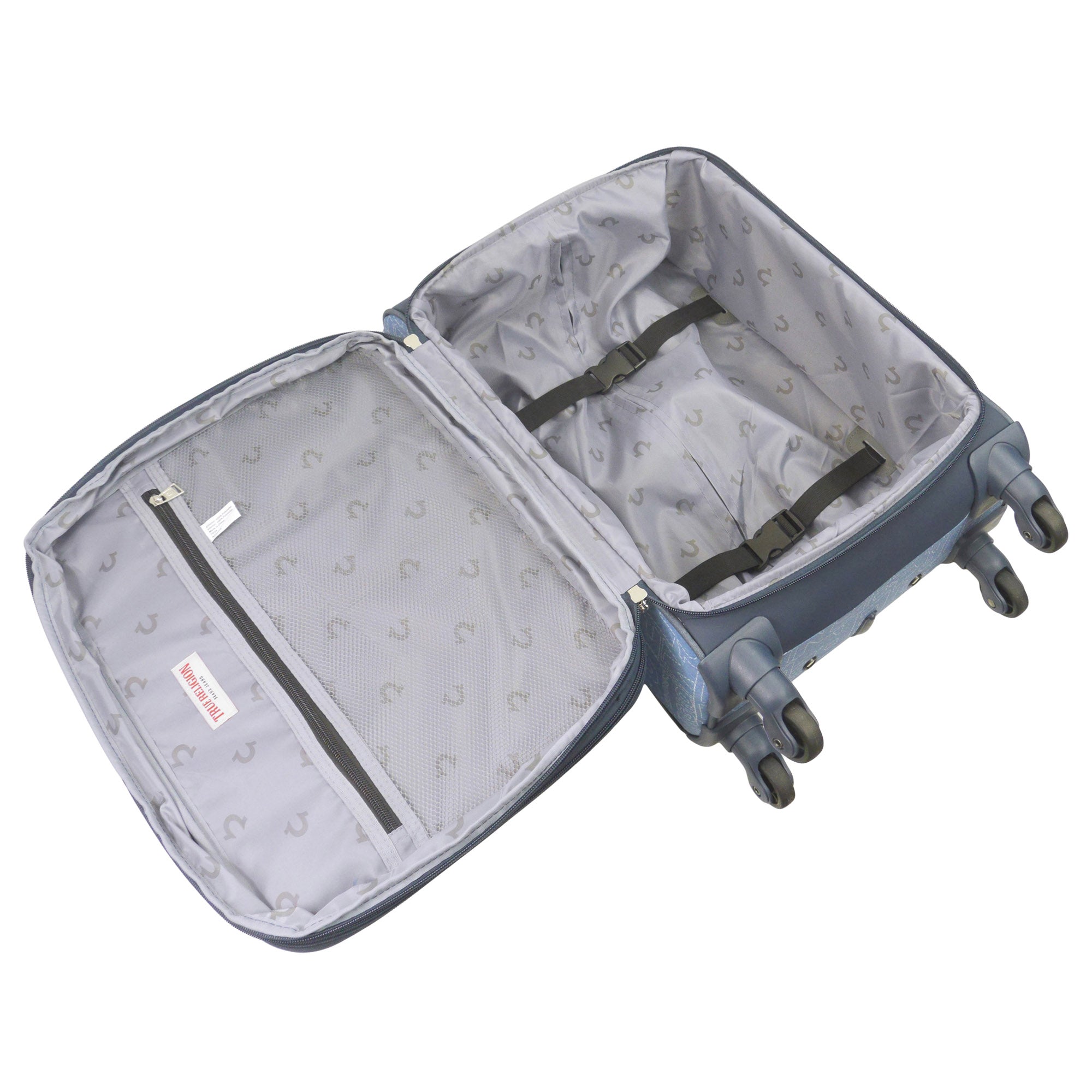 True Religion Soft Sided 3 pc spinner Luggage Set