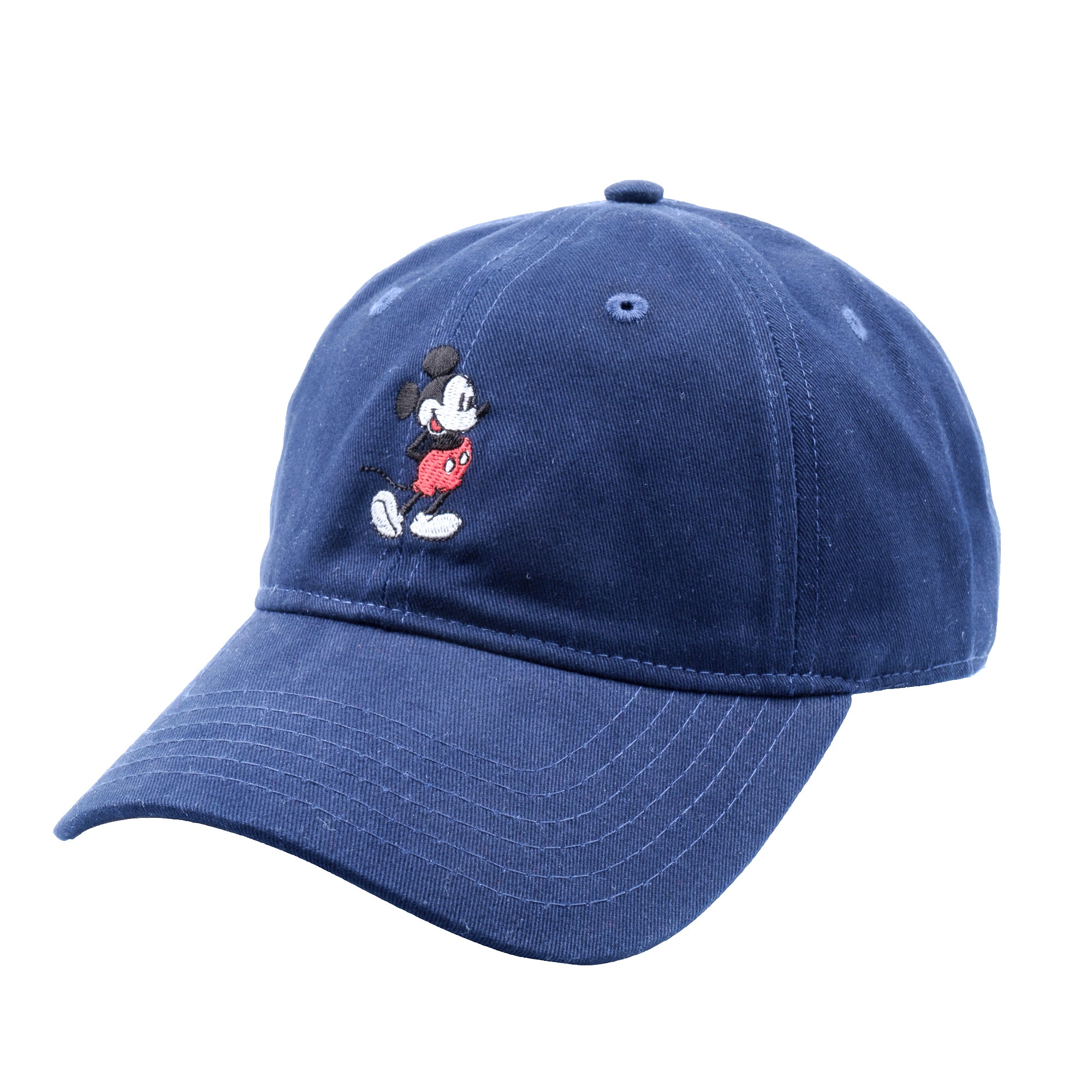 Disney Mickey Mouse Baseball Hat, Washed Twill Cotton Adjustable Cap