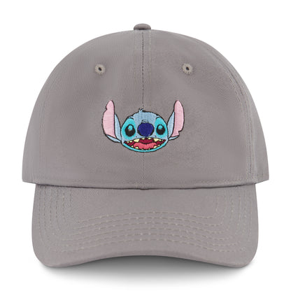 Concept One Disney Stitch Dad Hat, Adjustable Cotton Baseball Cap with Curved Brim