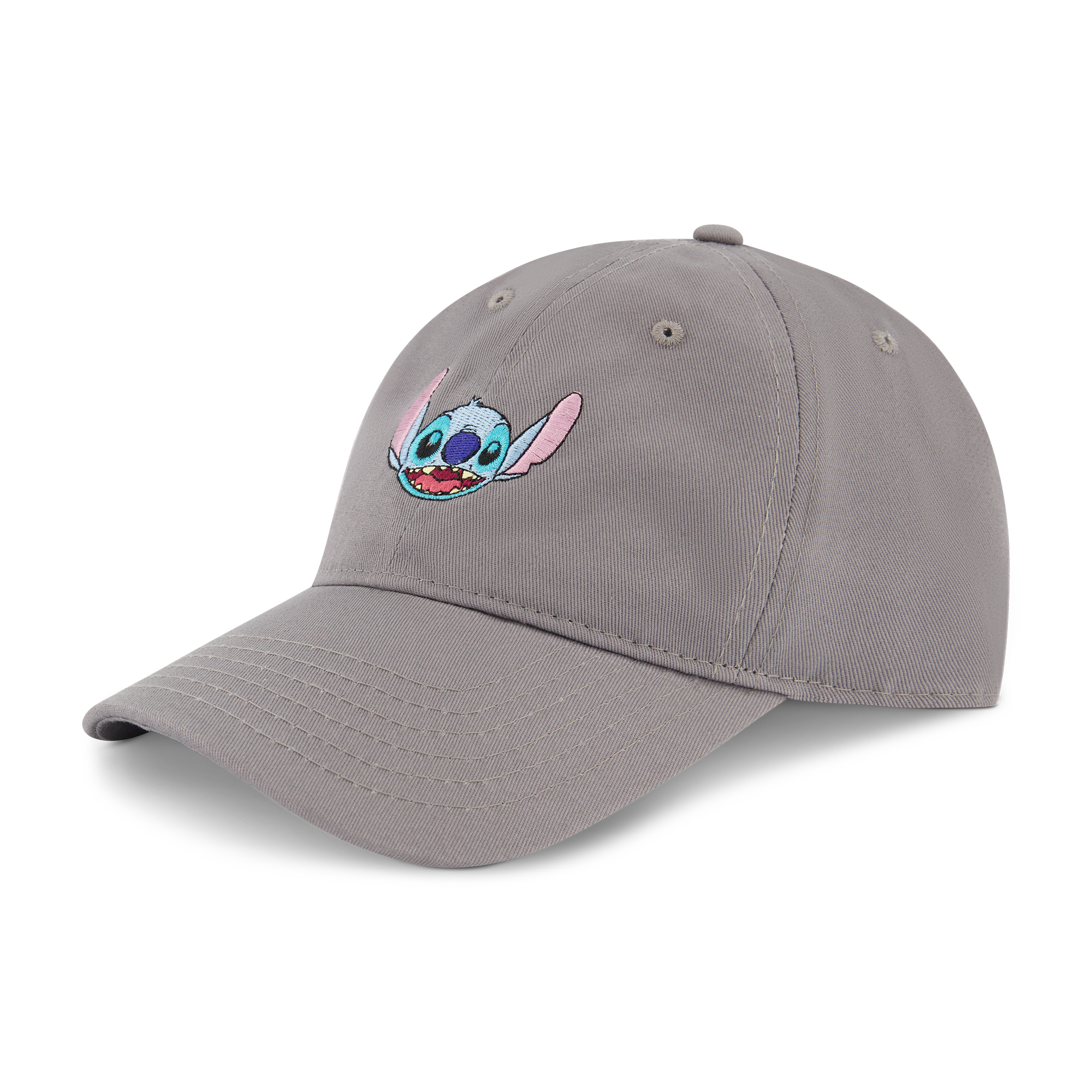 Concept One Disney Stitch Dad Hat, Adjustable Cotton Baseball Cap with Curved Brim